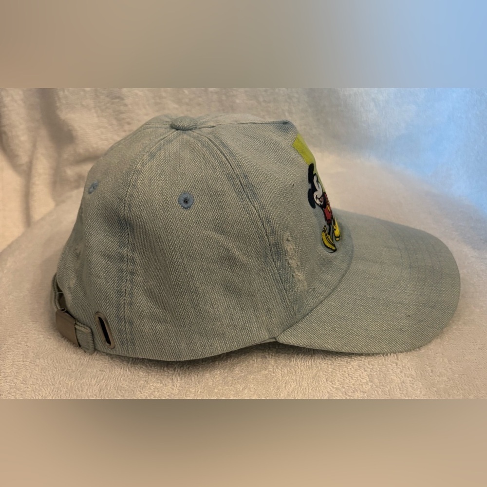 Disney Florida Mickey Mouse Denim tattered look Cap - Picture 5 of 6